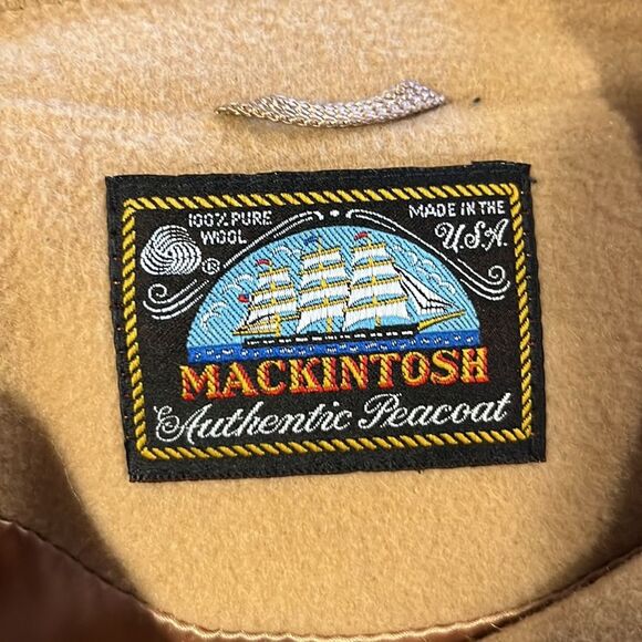 Vintage Mackintosh Camel Wool Double-Breasted Peacoat - Picture 7 of 7